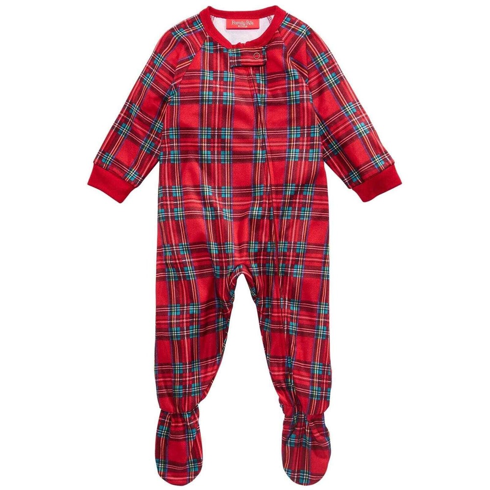 Matching Family PJs Brinkley Plaid One-Piece‎ Christmas Pajamas